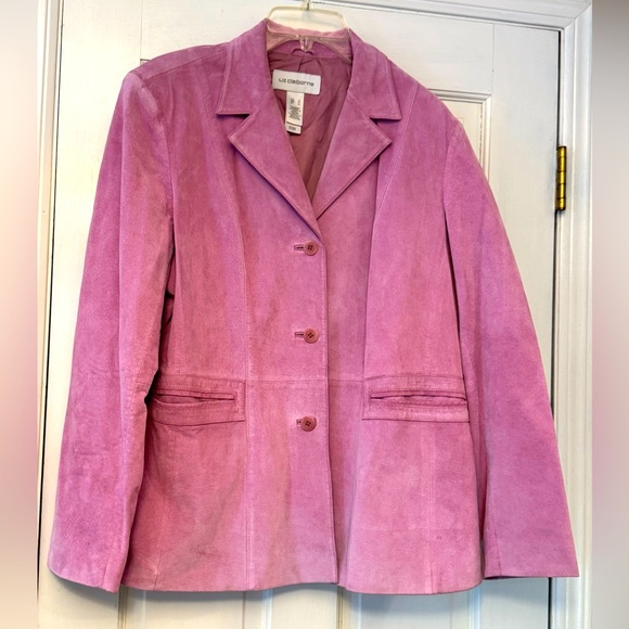 Liz Claiborne Jackets & Blazers - Liz Claiborne Women's Soft Lavender Suede Blazer